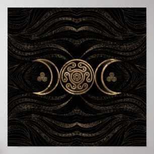 Póster Rueda de Hecate Luna Triple
