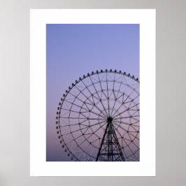 Póster Rueda de la fortuna al atardecer: Tokio