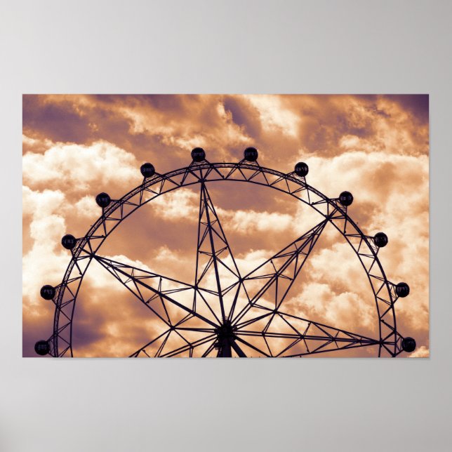 Póster Rueda de la fortuna en el cielo (Frente)