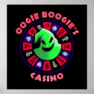 Póster Rueda de la ruleta del Casino de Oogie Bogies en l