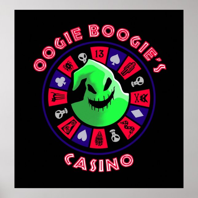 Póster Rueda de la ruleta del Casino de Oogie Bogies en l (Frente)