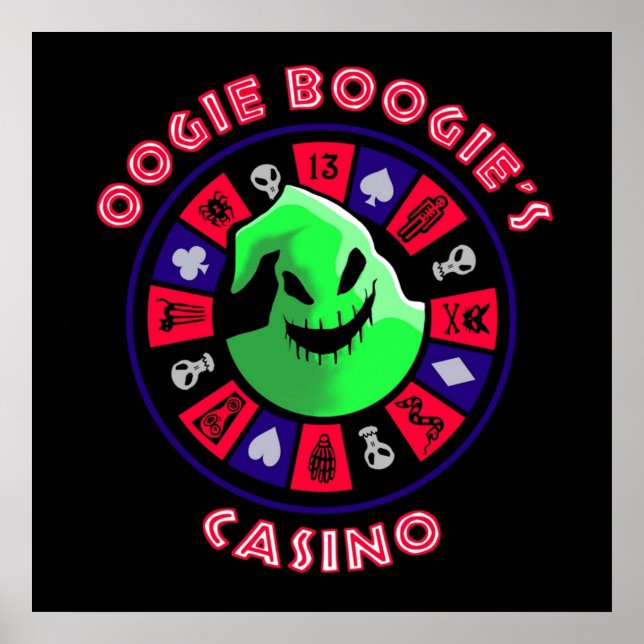 Póster Rueda de la ruleta del Casino de Oogie Bogies en l (Frente)