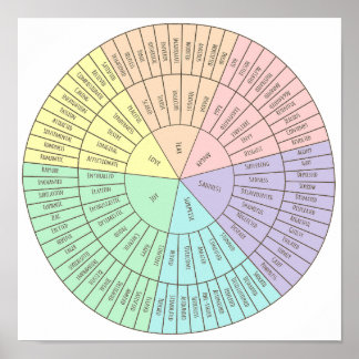 Póster Rueda de las emociones poster