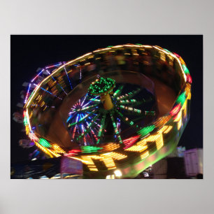 Póster Rueda de las luces del carnaval