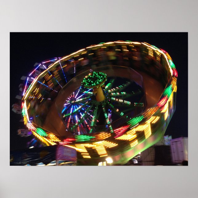 Póster Rueda de las luces del carnaval (Frente)