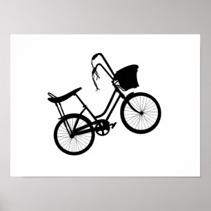 Póster Rueda de los 80 (negro)