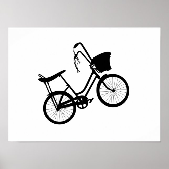 Póster Rueda de los 80 (negro) (Frente)