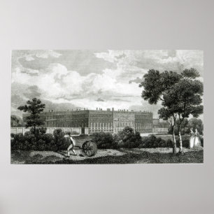 Póster Rueda de los céspedes en el palacio del Hampton