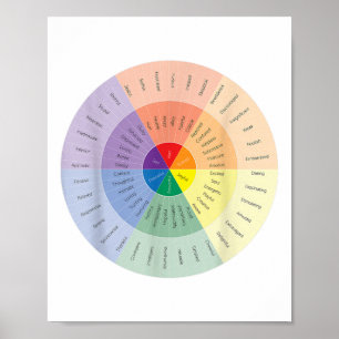 Póster Rueda de Sentimientos Salud Mental Personas Con De
