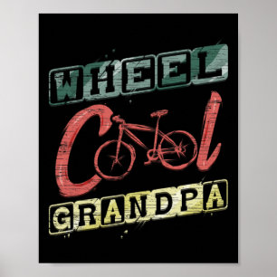 Póster Rueda Regalo Abuelo Genial Para Ciclista Tour En B