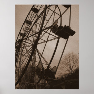 Póster Rueda Sepia Ferris