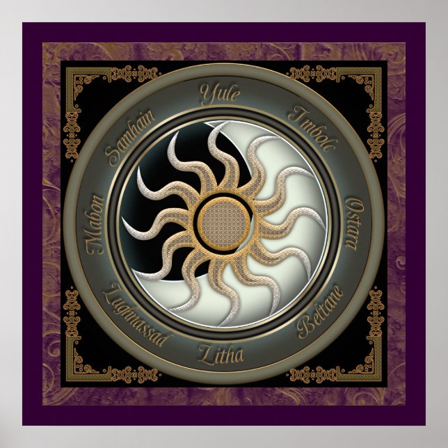 Póster Rueda Sun y Moon Pagan (Frente)