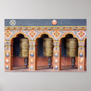 Póster Ruedas de oración - Bután