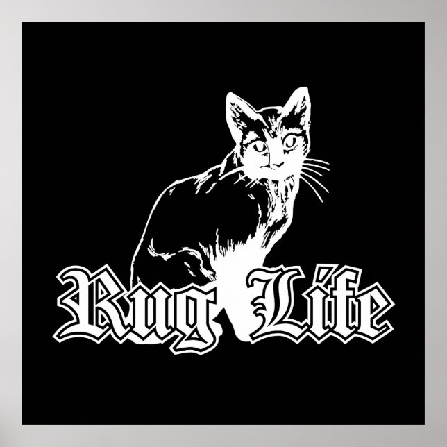 Póster Rug Life - Gangsta Cat (Frente)