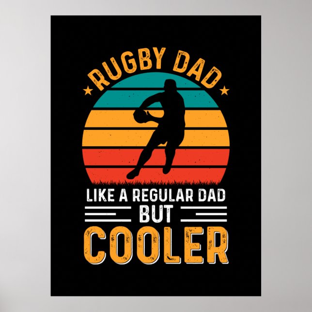 Póster Rugby Dad (Frente)