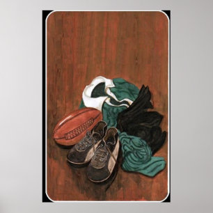 Póster Rugby de época
