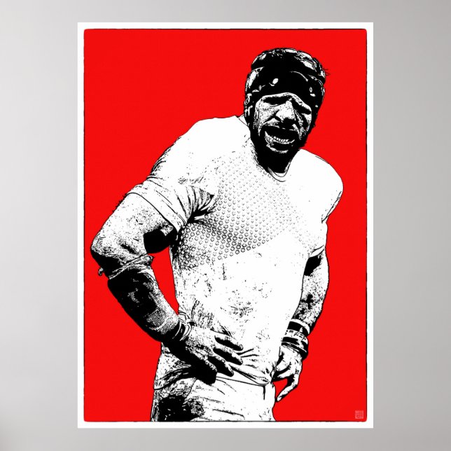 Póster Rugby Forward - Rugby Painting Print (Frente)