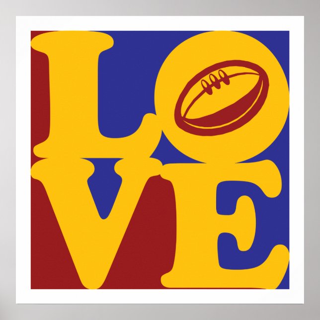 Póster Rugby Love (Frente)