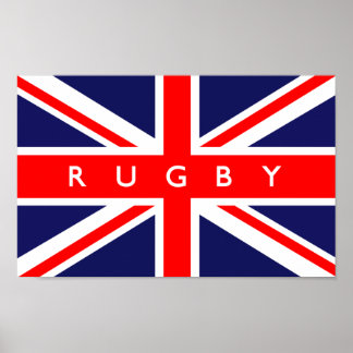 Póster Rugby UK Flag