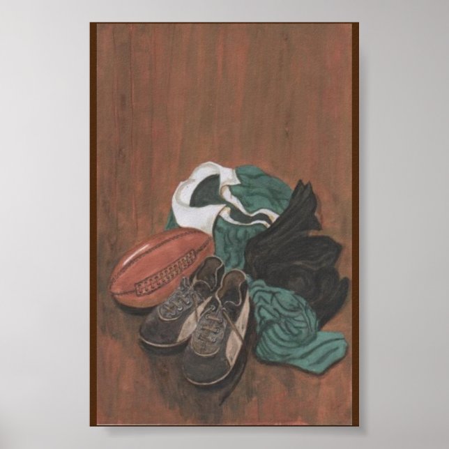 Póster Rugby vintage (Frente)
