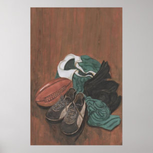 Póster Rugby vintage