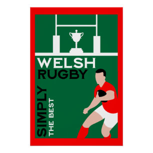 Póster Rugby Wales Fan Art