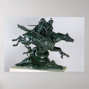 Póster Ruggiero y Angélica