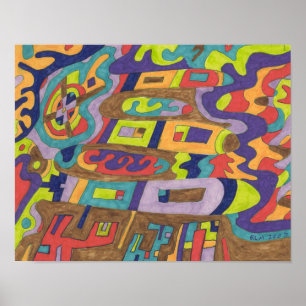 Póster Ruido alegre 14x11