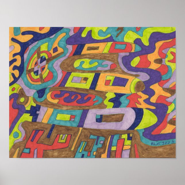 Póster Ruido alegre 14x11 (Frente)