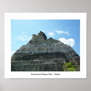 Póster Ruina maya Xunatunich