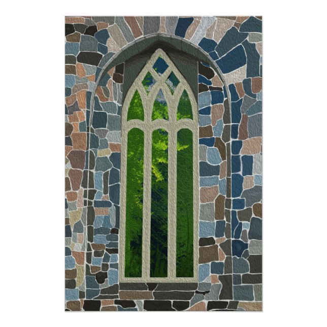 Póster Ruina Vieja Pintada (Anverso)