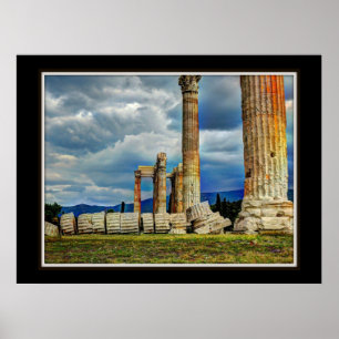 Póster Ruinas antiguas de Atenas en Grecia