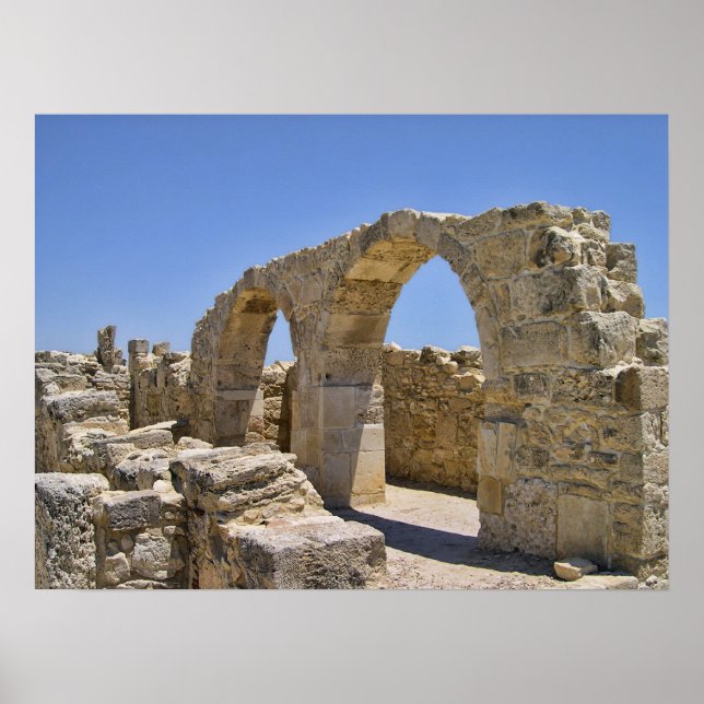 Póster Ruinas antiguas en Chipre (Frente)