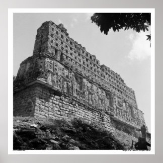 Póster Ruinas antiguas: Templo 33 de Yaxchilan