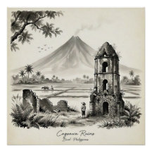 Ruinas de Cagsawa & Volcán Mayon Filipinas