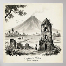 Ruinas de Cagsawa y volcán Mayon Filipinas