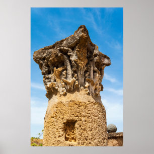 Póster Ruinas de columnas romanas