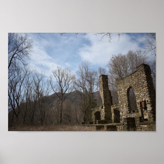 Póster Ruinas de Cornualles del estado (Frente)