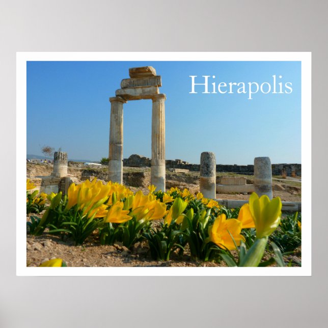 Póster Ruinas de Hierapolis, Turquía (Frente)