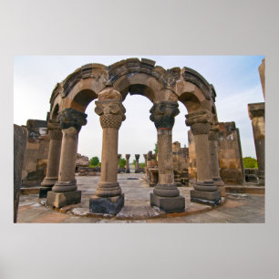 Póster Ruinas de la catedral de Zvartnots