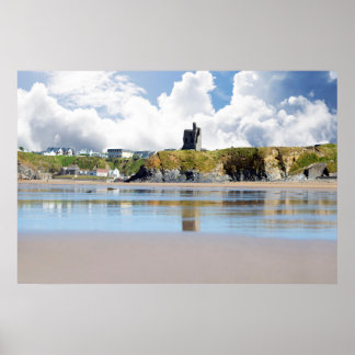 Póster ruinas de relecciones de playa