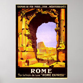 Póster Ruinas de Roma Italia Viaje