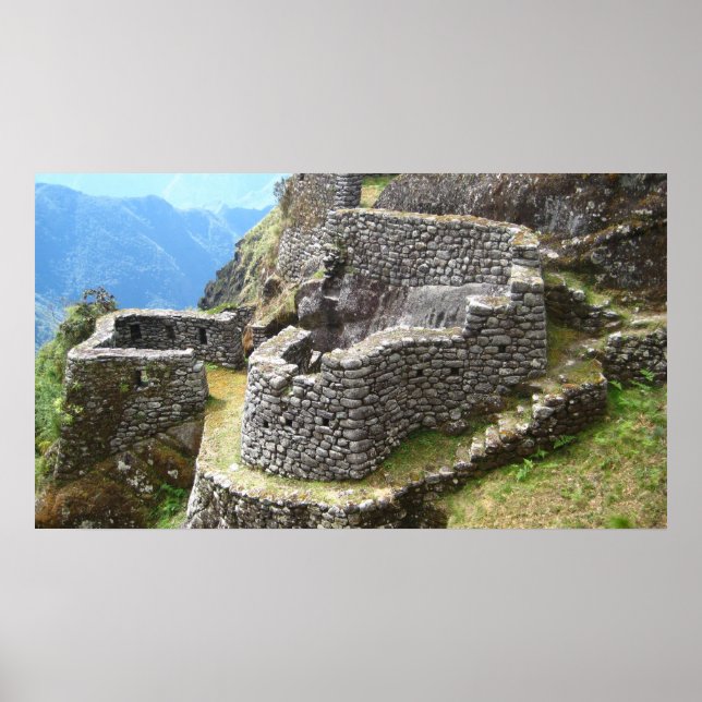 Póster Ruinas de senderos incas (Frente)