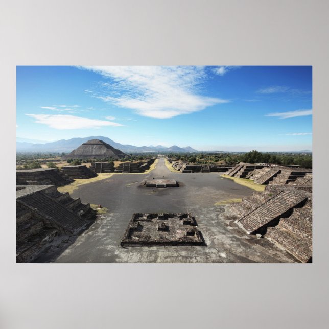 Póster Ruinas de Teotihuacan (Frente)