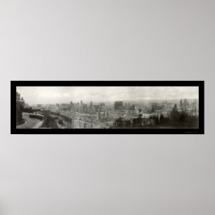 Póster Ruinas de Terremoto Foto SF 1906