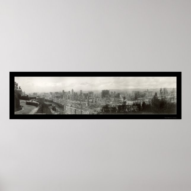 Póster Ruinas de Terremoto Foto SF 1906 (Frente)