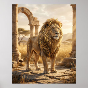 Póster Ruinas del León de Pan de Oro
