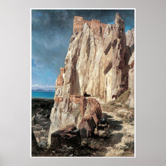 Póster Ruinas del Palacio de Asraf, Jules Laurens (Frente)