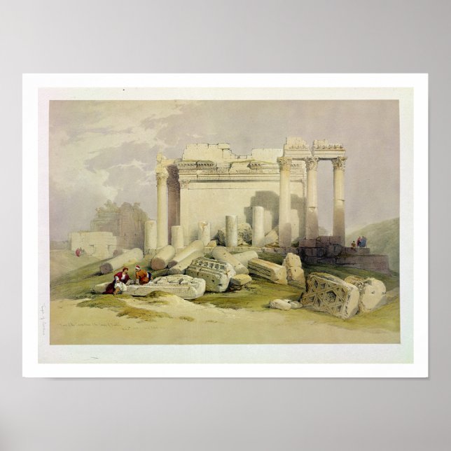 Póster Ruinas del Portico Oriental del Templo de Baal (Frente)