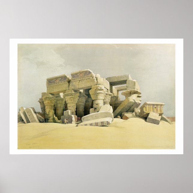 Póster Ruinas del Templo de Kom Ombo, de "Egipto y N (Frente)